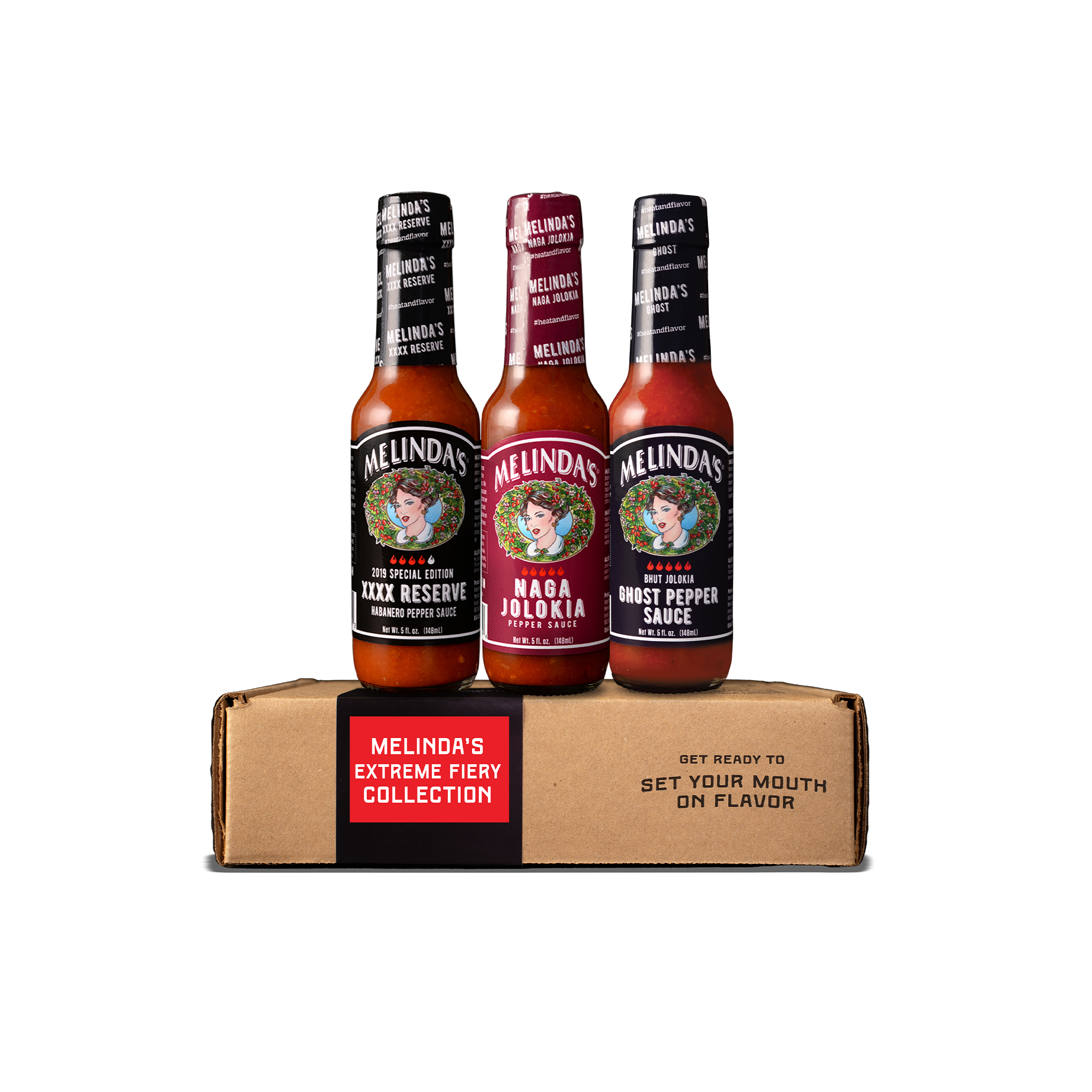 Melinda's Extreme Fiery Collection (Ghost, Naga Jolokia, XXXX
