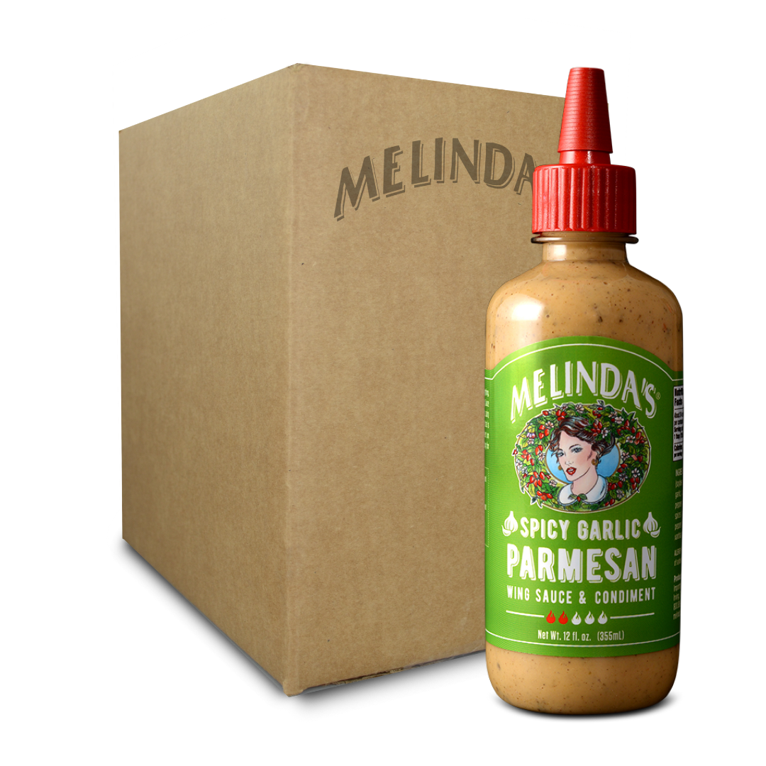 Melinda’s Spicy Garlic Parmesan Wing Sauce & Condiment (6 pk Case