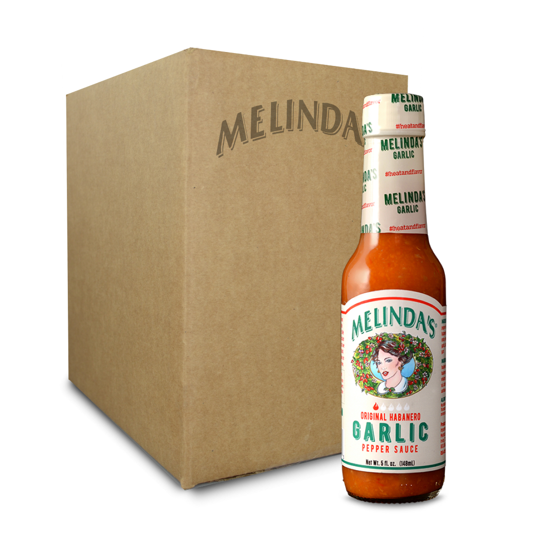Melinda’s Garlic Habanero Hot Sauce (12 pk Case)