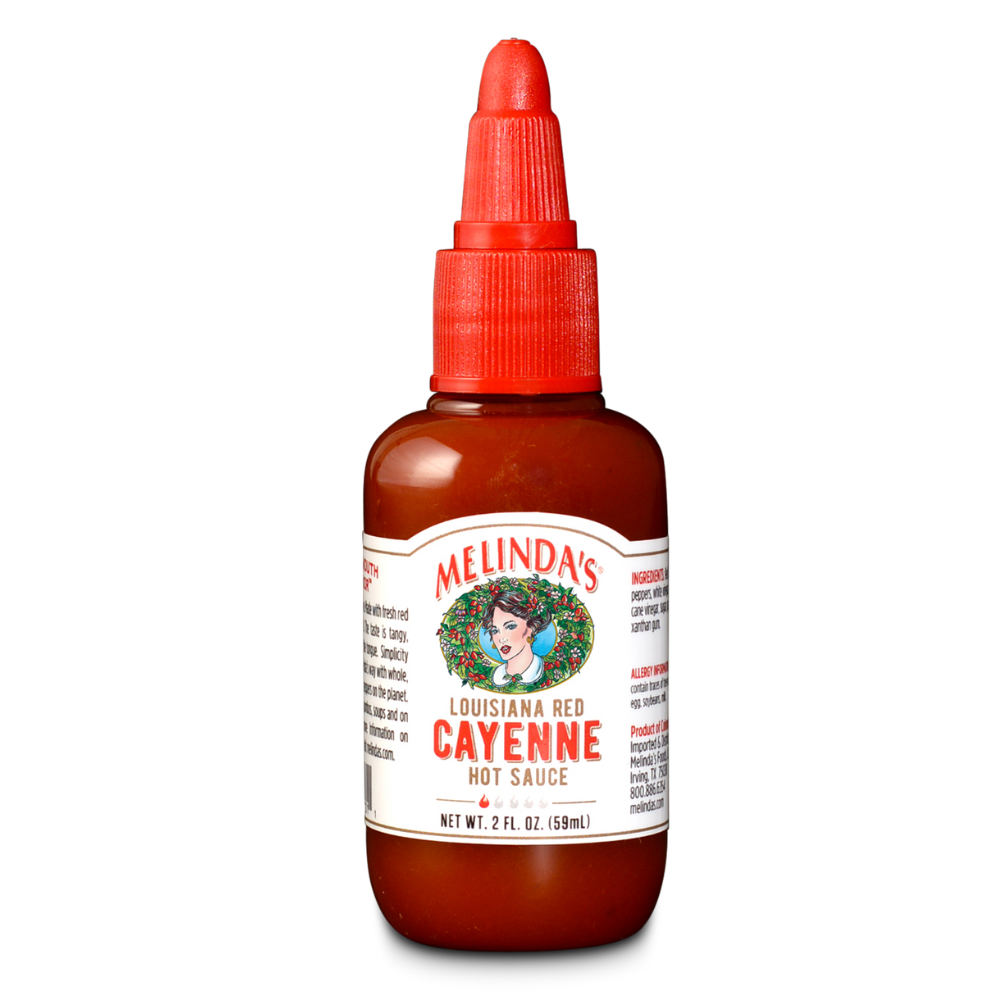 Melinda's Louisiana Red Cayenne Hot Sauce 2oz MiniSqueeze Melinda's