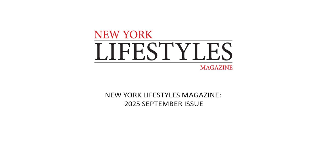 New York Lifestyles Magazine logo with "2025 September Issue" text on white background
