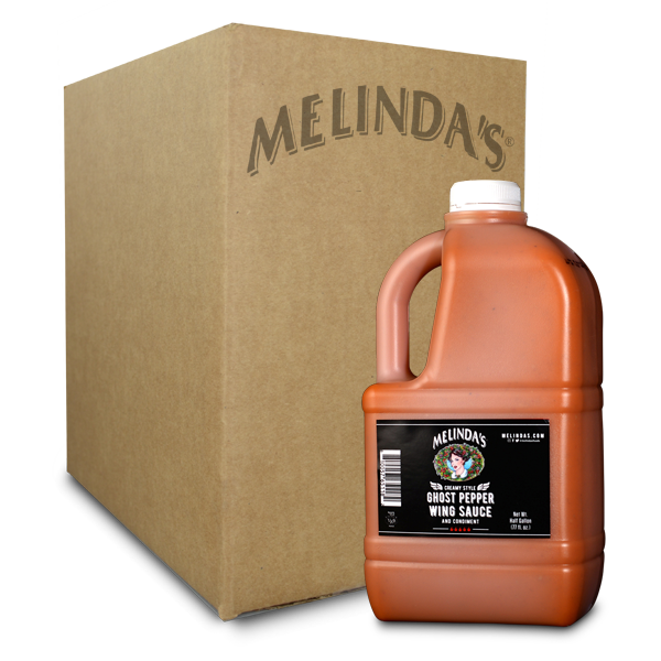 Melinda’s Creamy Style Ghost Pepper Wing Sauce Half Gallon Case