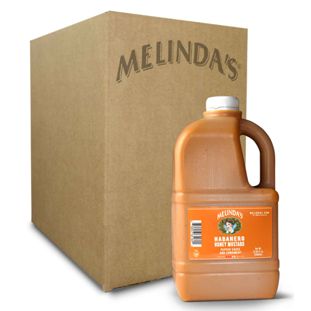 Melinda's Habanero Honey Mustard Sauce Half Gallon Case