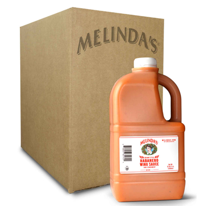 Melinda’s Creamy Habanero Wing Sauce Half Gallon Case
