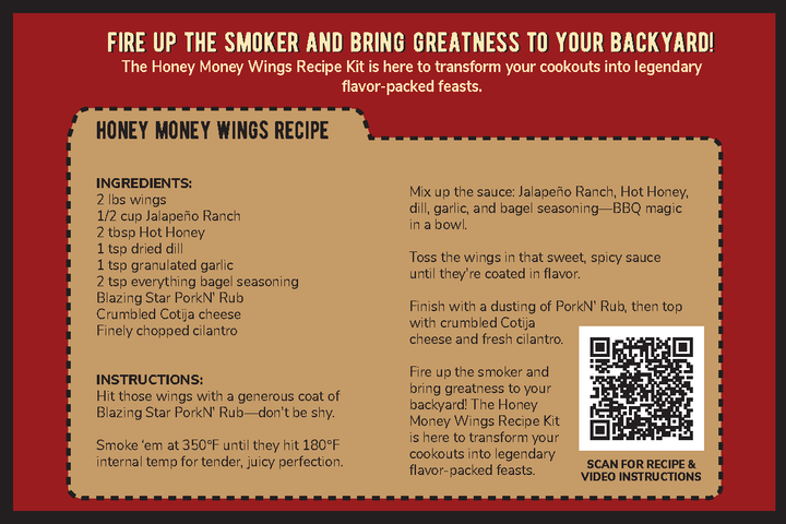 Melinda’s Honey Money Wings Recipe Kit