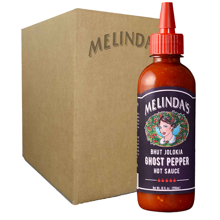 Melinda's Bhut Jolokia Ghost Pepper Hot Sauce, Squeeze Bottle (6-Pack Case)