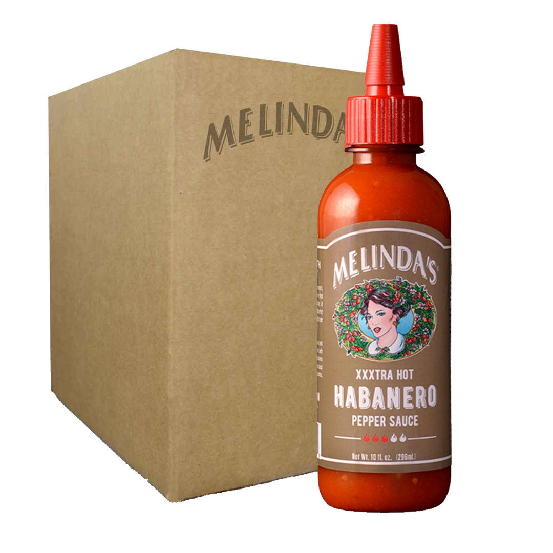 Melinda's XXXtra Hot Habanero Pepper Sauce, Squeeze Bottle (6-Pack Case)