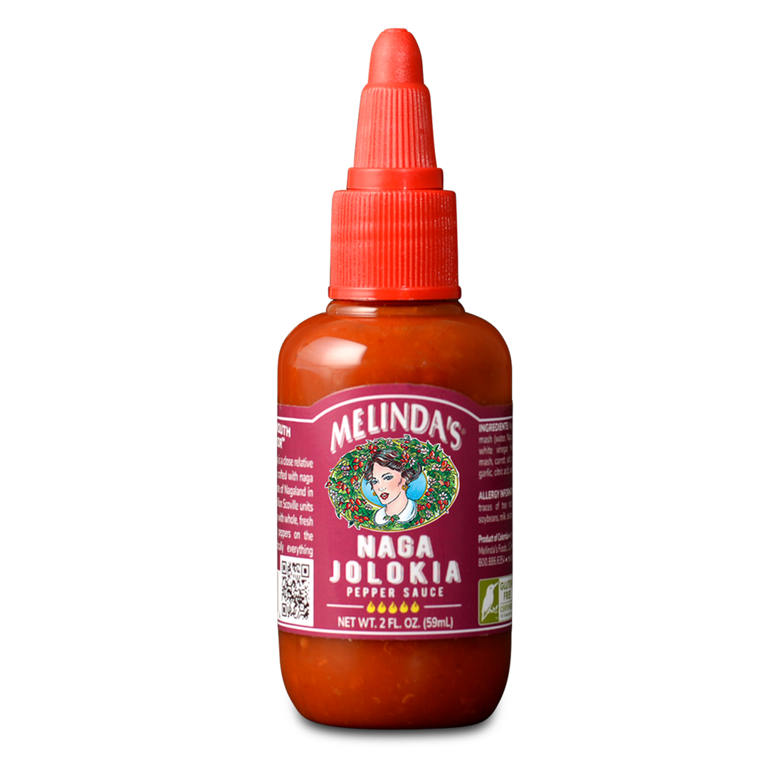 Melinda’s Naga Jolokia Pepper Hot Sauce 2oz Mini-Squeeze