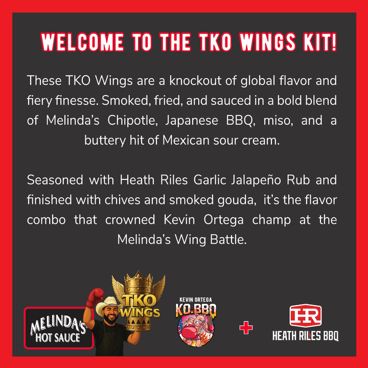Melinda's TKO Wings Recipe Kit