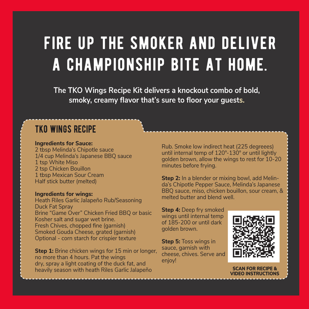 Melinda's TKO Wings Recipe Kit