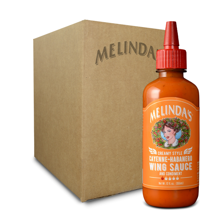 Melinda’s Creamy Style Cayenne-Habanero Wing Sauce (6 pk Case)