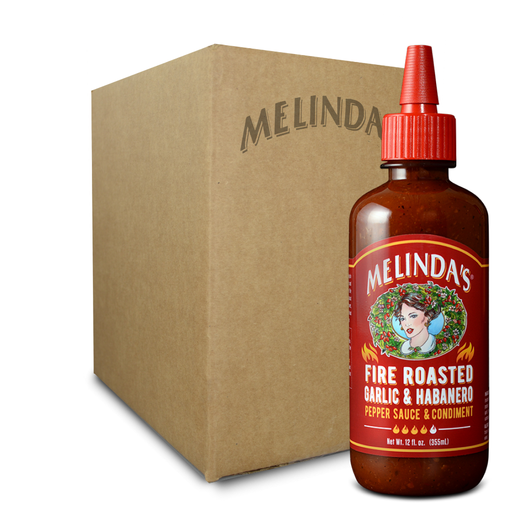Melinda’s Fire Roasted Garlic & Habanero Pepper Sauce & Condiment (6 pk Case)