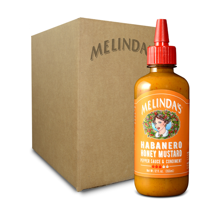 Melinda’s Hot Habanero Honey Mustard Pepper Sauce (Case)