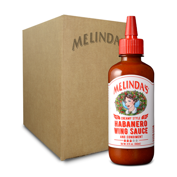 Melinda’s Creamy Style Habanero Wing Sauce (6 pk Case)