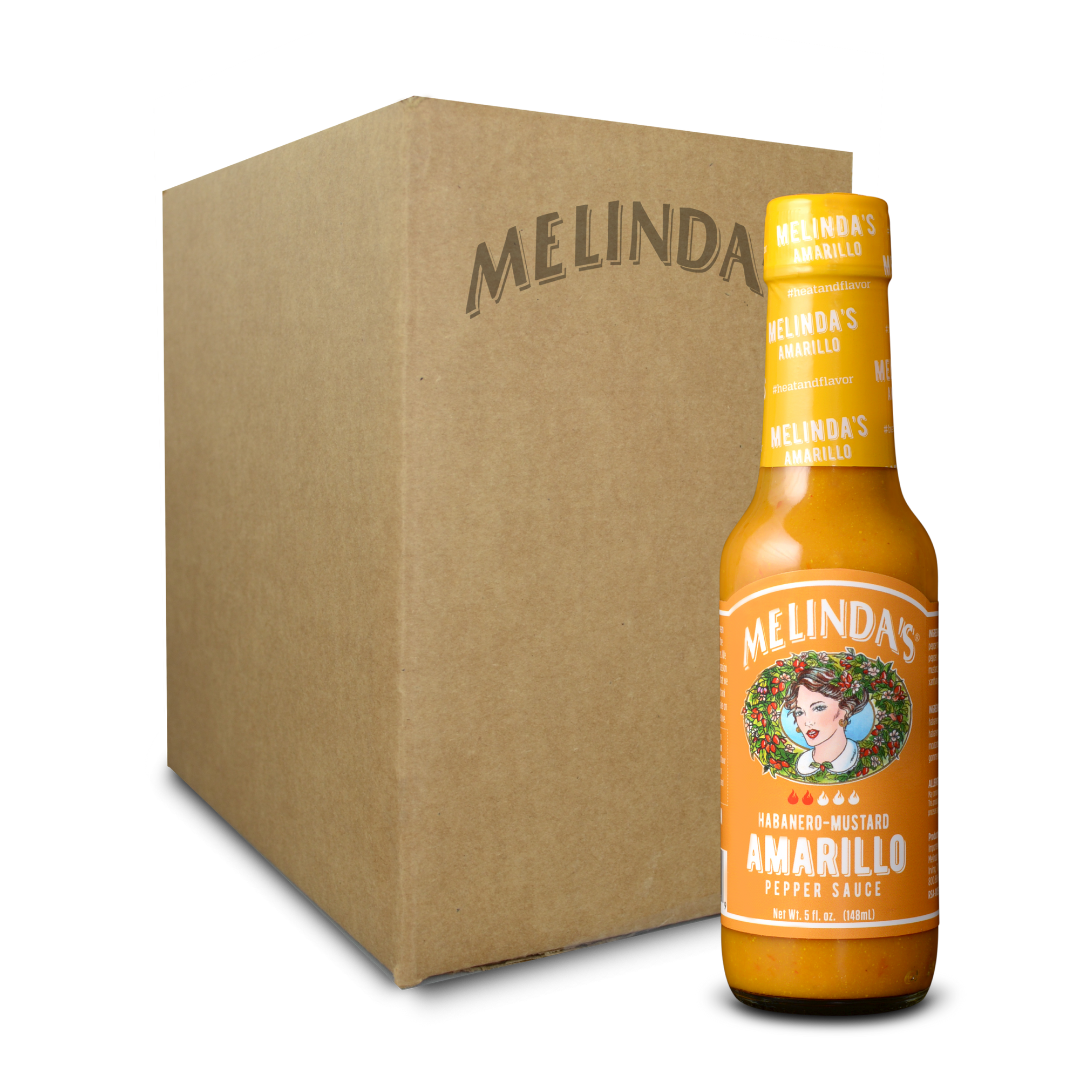 Melinda’s Amarillo Habanero Hot Mustard Sauce (12 pk Case)