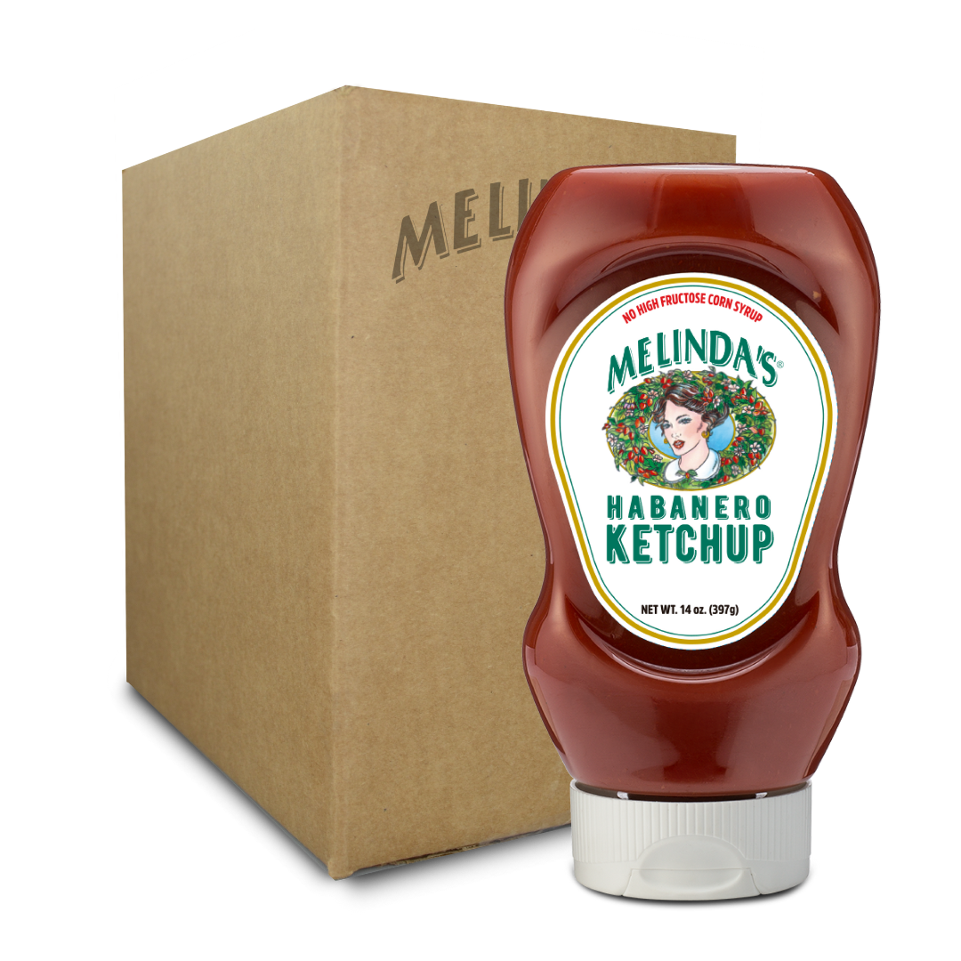 Melinda’s Habanero Ketchup (Squeeze 6 pk Case)
