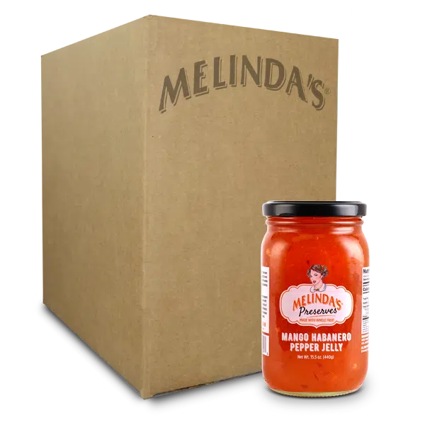 Melinda’s Whole Fruit Preserves Mango Habanero Pepper Jelly (6pk Case)
