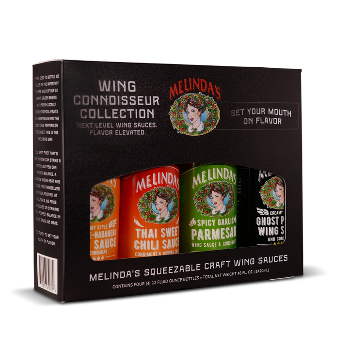 Wing Collection Label Wing Connoisseur Collection – Melinda's Foods